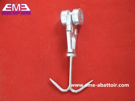 二重レールプーリーフック羊屠殺機屠殺場用