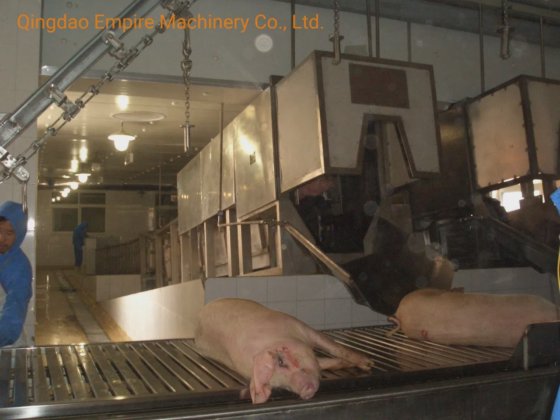 豚殺し自動搬送テーブル屠殺機器肉加工機械