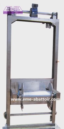 電気羊皮垂直引き抜き器去皮機山羊屠殺機械皮剥ぎ装置