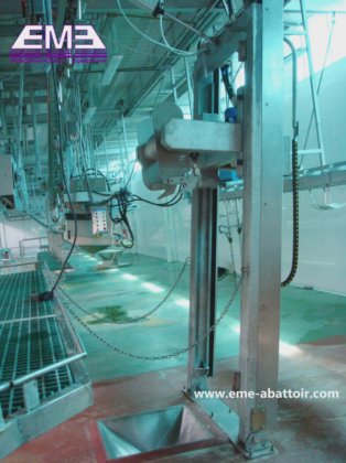 電気羊皮垂直引き抜き器去皮機山羊屠殺機械皮剥ぎ装置