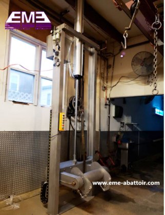 電気羊皮垂直引き抜き器去皮機山羊屠殺機械皮剥ぎ装置