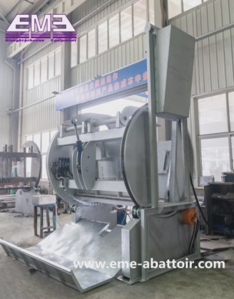 用于屠宰场的电动活牛清真屠宰箱屠宰机