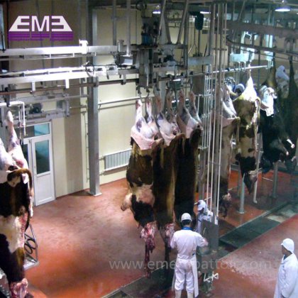 牛肉処理場設備 carcass マニュアル搬送レール屠殺機