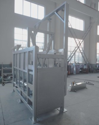 安全で信頼性のあるハラールのイスラム教徒用牛屠殺用機械、牛屠殺場設備用スタンボックス