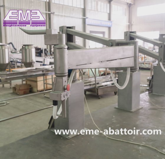 300kg 工場供給のための能力アームタイプ四分の一キャラバス配送降下機械屠殺設備