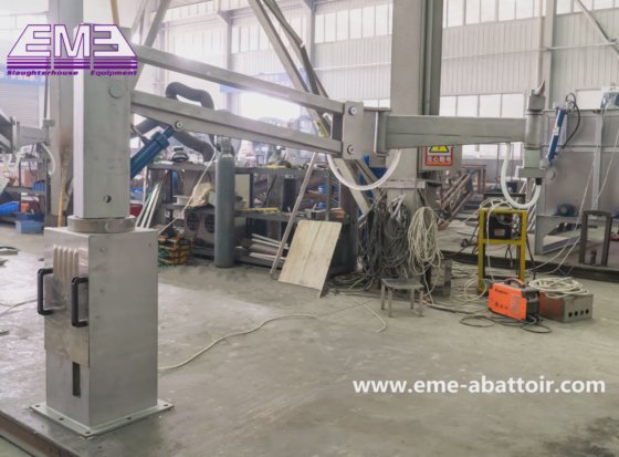 300kg 工場供給のための能力アームタイプ四分の一キャラバス配送降下機械屠殺設備