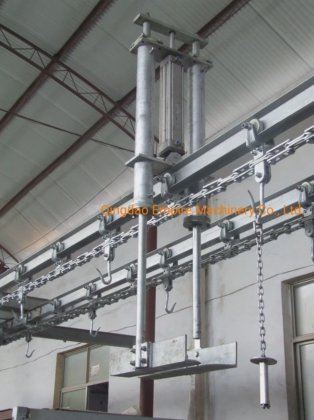 豚屠殺場用自動荷降ろし機械