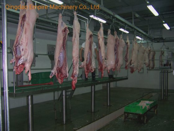 用于肉类加工生产线的胴体清洗平台猪绊倒屠宰机