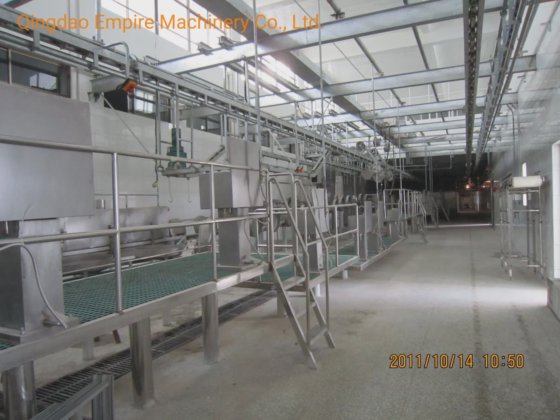 用于肉类加工生产线的胴体清洗平台猪绊倒屠宰机