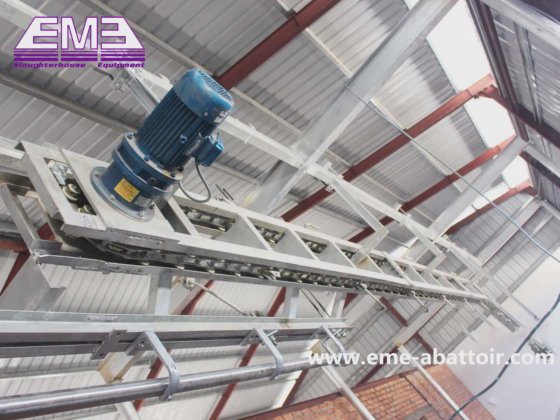 牲畜放血斜坡提升机 牛猪屠宰场肉类加工设备