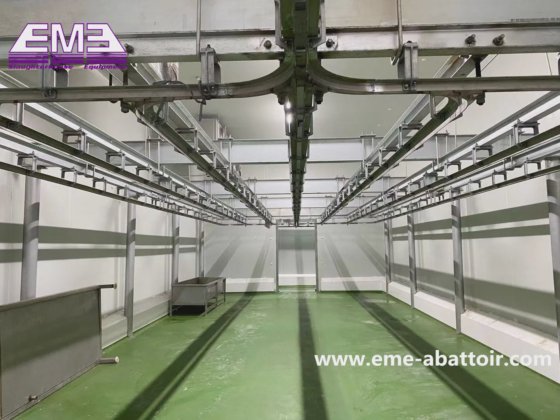 用于屠宰场的绵羊手动放血输送式导轨屠宰机 山羊屠宰场设备