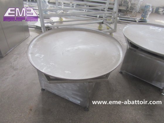 1500mm 直径 回転テーブル 食肉処理場 機器