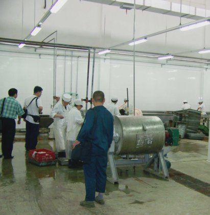 高効率屠殺場設備 豚の腸洗浄機