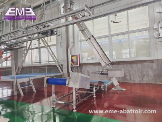 屠殺場 食肉処理設備 傾斜型空気圧羊・ヤギ皮引き器