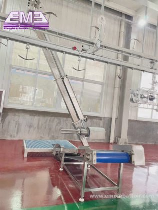 屠殺場 食肉処理設備 傾斜型空気圧羊・ヤギ皮引き器