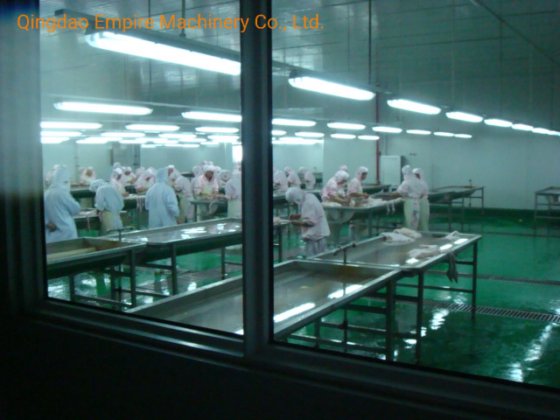 用于屠宰场设备的家禽屠宰场胴体收集台屠宰设备