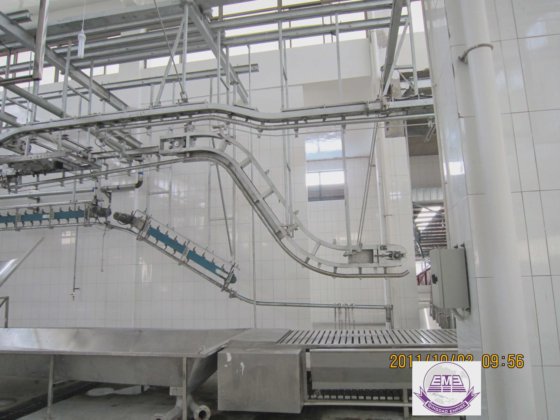 牛肉加工设备 牲畜屠宰场用四分之一胴体斜坡提升机 牛屠宰机