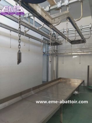 用于牲畜肉类加工的 304 不锈钢绵羊放血收集槽屠宰场设备