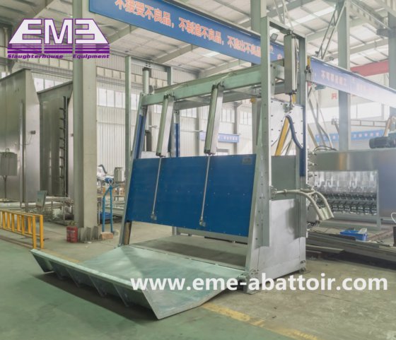 40cattle 時間あたりの生きた牛の固定殺戮ボックス牛肉屠殺場機械屠殺設備