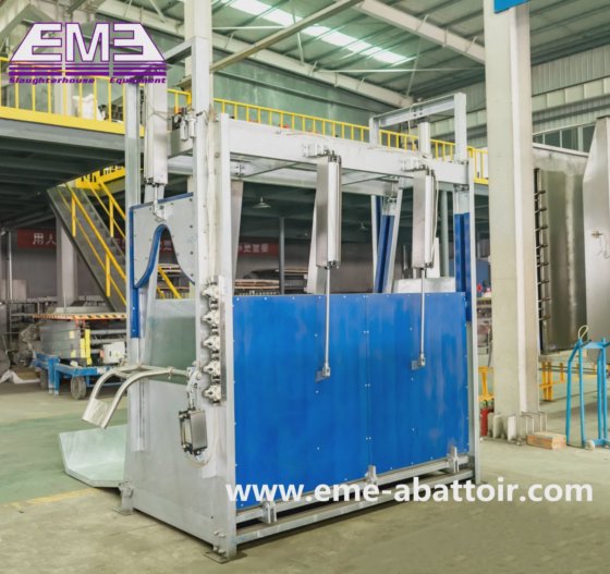 每小时 40 头活牛 固定杀牛箱 牛肉屠宰场屠宰设备