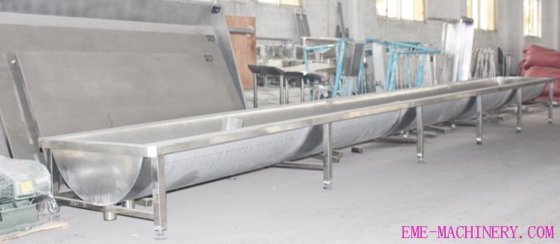 ハラール牛肉屠殺場の設備と牛肉の血液収集ボックス