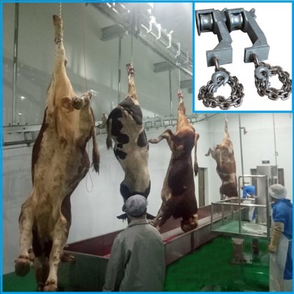 清真牛屠宰机械，肉牛屠宰机械用牛放血枷锁