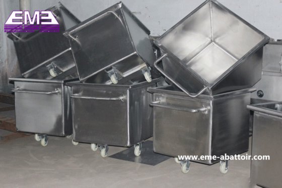 不锈钢肉类推车 牲畜加工线屠宰设备