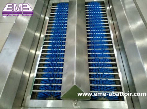 新型靴底清洗机 用于屠宰线的屠宰场设备