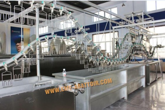 用于鸡鸭鹅屠宰场的家禽加工卧式胴体脱毛机屠宰场设备