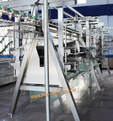 用于鸡鸭鹅屠宰场的家禽加工卧式胴体脱毛机屠宰场设备