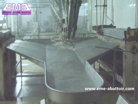 完全な屠殺機器 ステンレス鋼製豚肉死体収集U字型シュート 屠殺用機器