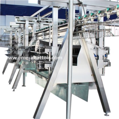 家禽屠殺場用鶏羽根むき機械