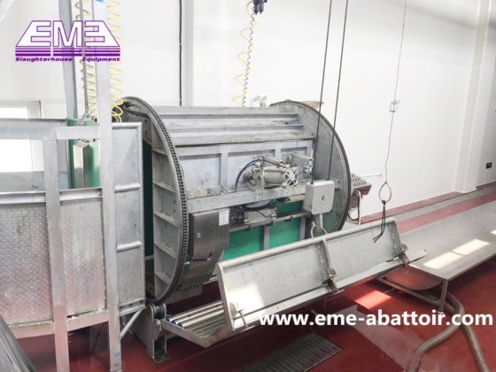 屠殺場自動家畜屠殺機器専門ハラール牛殺しボックス屠殺設備