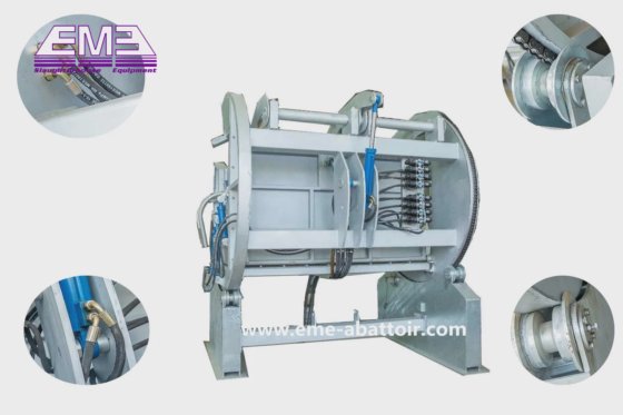 屠殺場自動家畜屠殺機器専門ハラール牛殺しボックス屠殺設備