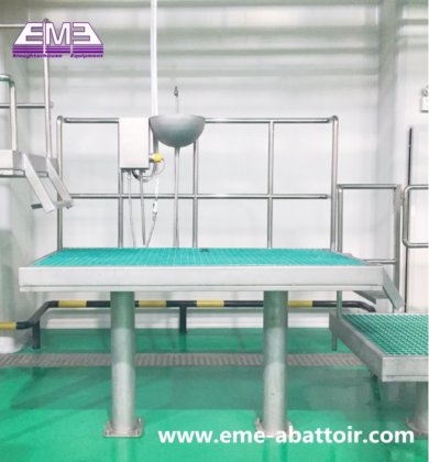 牛の屠殺機 畜産屠殺場プラットフォーム 牛肉加工工場用屠殺機