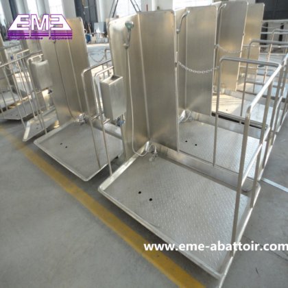 牛の屠殺機 畜産屠殺場プラットフォーム 牛肉加工工場用屠殺機