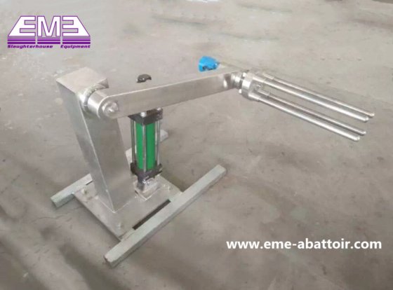 液压式绵羊拉皮机 山羊剥皮羊肉去皮机械 牲口屠宰场机械