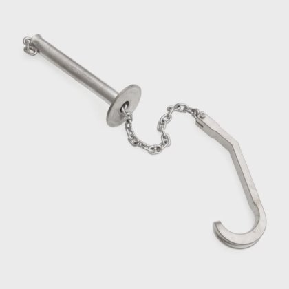 牛屠宰机械用的牛放血卸扣和循环导轨