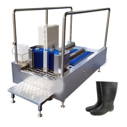 家畜屠殺場用自動誘導ブーツ洗浄機