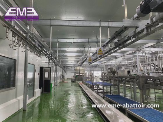 用于屠宰场的绵羊自动输送轨道式屠宰场设备 山羊加工生产线