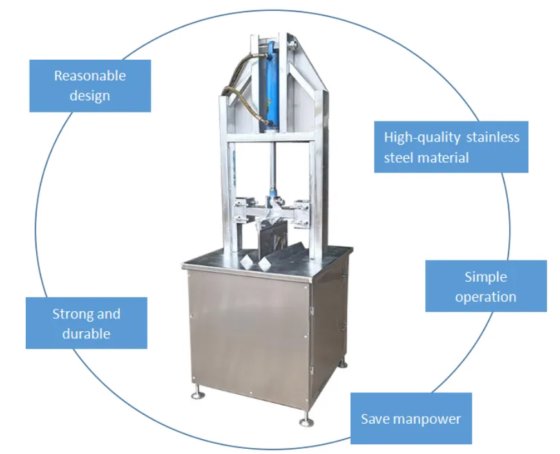 牛肉屠殺場処理機器 牛頭用オープン油圧鋸 食肉処理機械