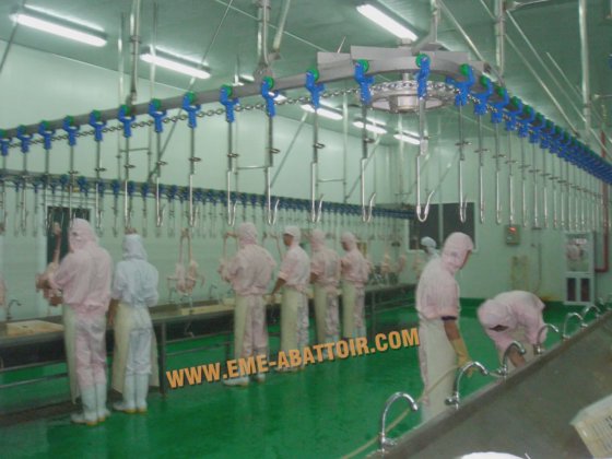 簡単操作の横型羽毛引き機　屠殺場設備　家禽の羽を取り除くために使用される