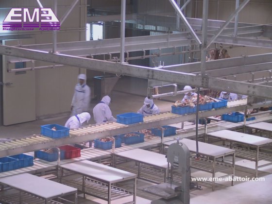 用于屠宰场设备的热销肉类去骨皮带输送机（双层）牲畜屠宰场加工机