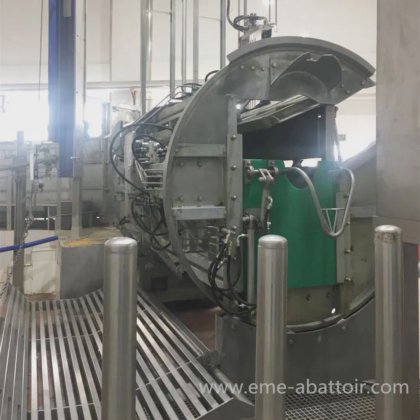 生牛イスラム教徒ハラール殺戮ボックスハラール牛屠殺場肉加工