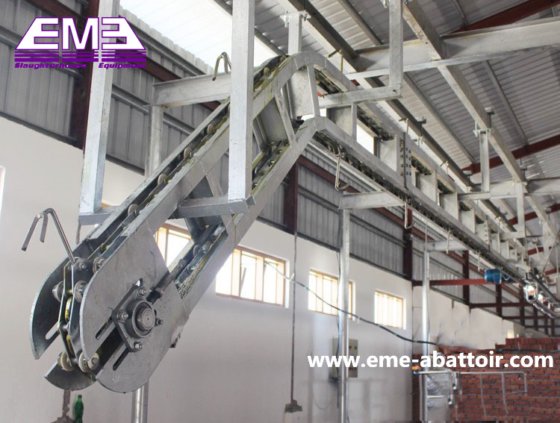 出厂价四分之一胴体斜坡提升机 牛屠宰场设备