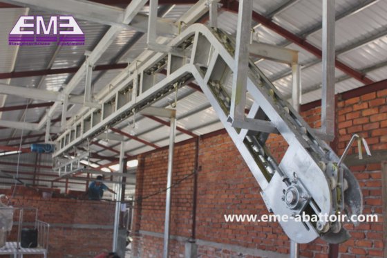 出厂价四分之一胴体斜坡提升机 牛屠宰场设备