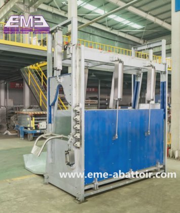 プロフェッショナルな家畜屠殺場機械 屠殺設備 牛麻酔ボックス 屠殺機器 牛屠殺場