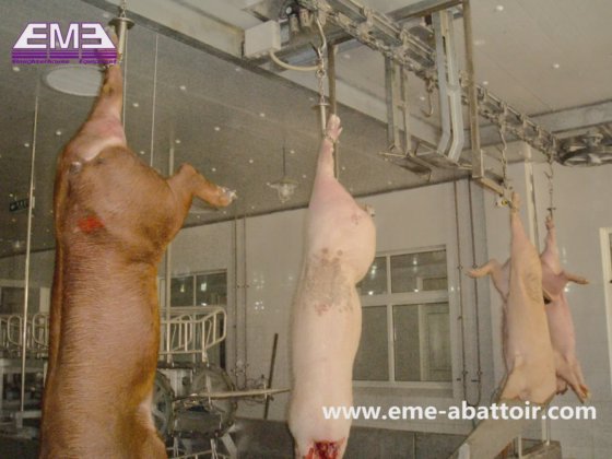 猪屠体机械卸载装置 牲畜屠宰场机械 屠宰设备