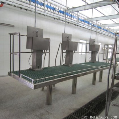 耐久性のある家畜死体皮剥ぎプラットフォーム 羊屠殺場設備 屠殺機械