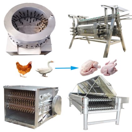 精彩购物 家禽横式胴体脱毛机 用于家禽屠宰线的鸡屠宰设备